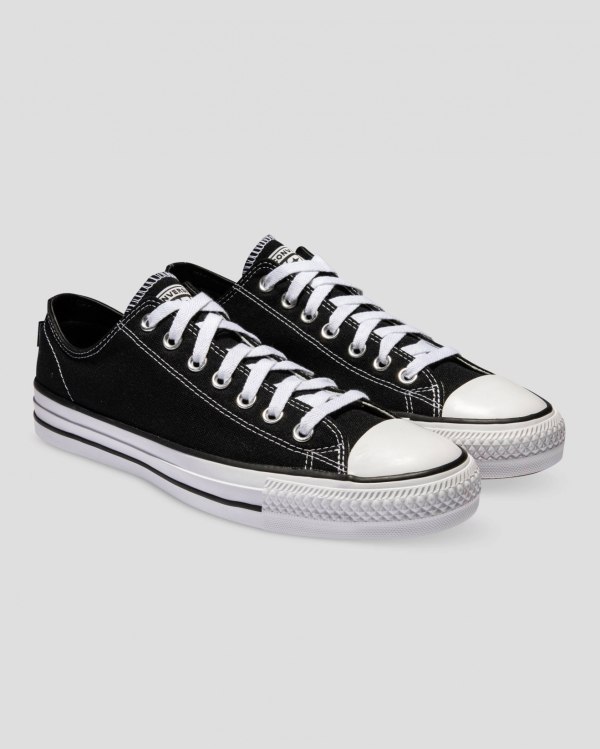 Converse Chuck Taylor All Star Pro Canvas Sort Sko Danmark - Converse Lave Sneakers Herre - 72491RFE